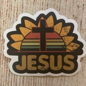 Religious sticker matte finish brand new.